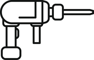 Powerful electric hammer drill, perfect for tackling tough construction and repair projects