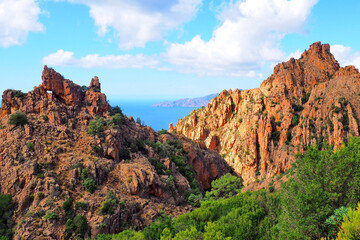UNESCO World Heritage, the Calanques of Piana are one of the wonders of Corsica (Isle of Beauty)...