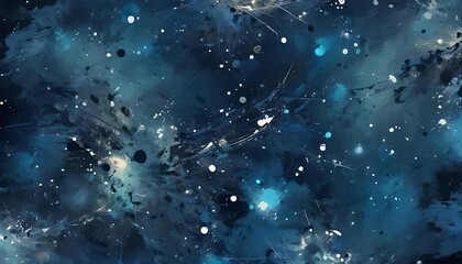 Abstract Blue Space Universe Galaxy Background