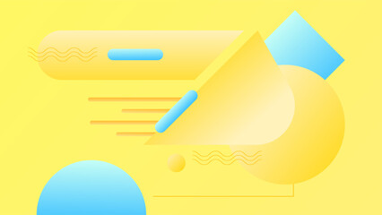 ABSTRACT BACKGROUND ELEGANT GRADIENT YELLOW SMOOTH LIQUID COLORFUL DESIGN WITH GEOMETRIC SHAPES VECTOR TEMPLATE GOOD FOR MODERN WEBSITE, WALLPAPER, COVER DESIGN 