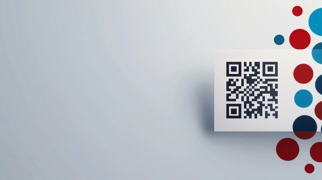 A QR code on a conference badge, enabling networking and contact sharing,