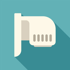 White cctv camera is mounted on a wall, providing surveillance and security