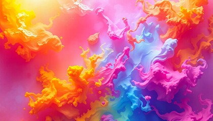rainbow splash,watercolor,spray-paint style,background