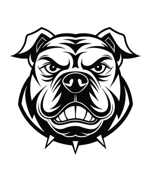 recommend clip art: Bulldog Cartoon Vector Illustration, isolated outlined vector illustration