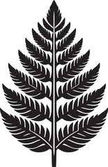 Naklejka premium leaf silhouette vector art illustration.