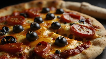 pizza that is heated and appears spicy