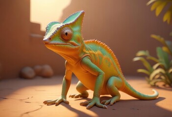 Fototapeta premium Chameleon background , ai