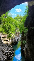 cave "Skocjanske jame" in Slovenia