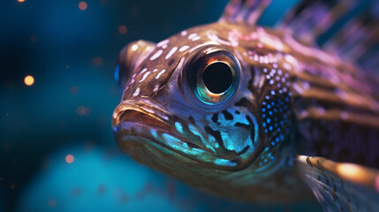 Obraz premium Underwater Scene With Coral Reef And Exotic Fishes