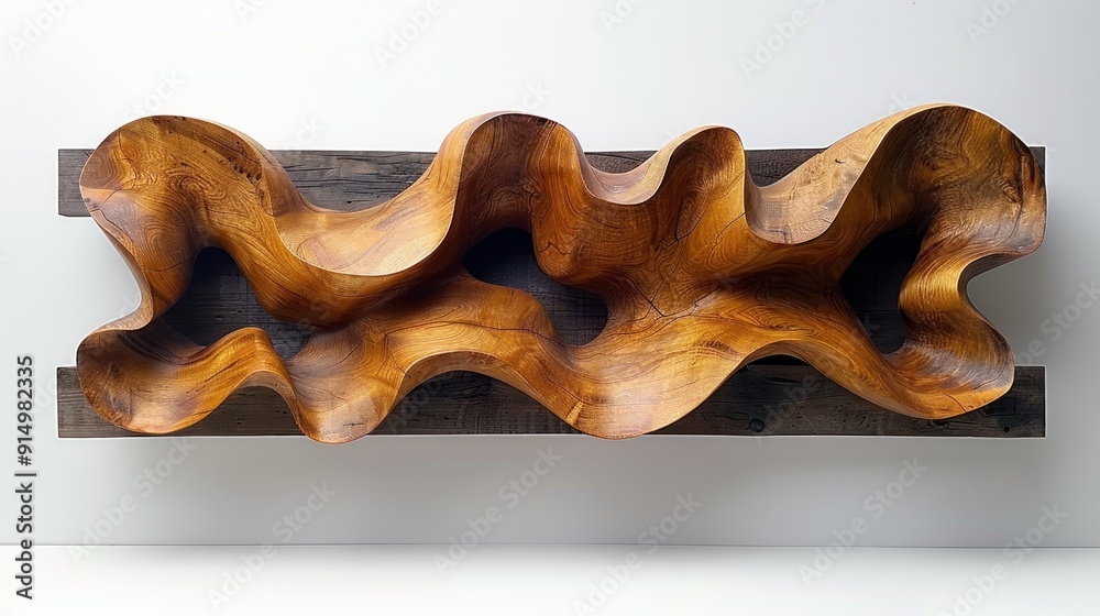 Wall mural Abstract Wooden Sculpture