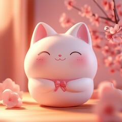 piggy bank with ribbon