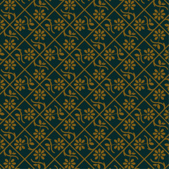 DECORATIVE ART FLORAL 251, SEAMLESS VINTAGE PATTERN