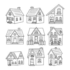 house hand drawn illustration vector