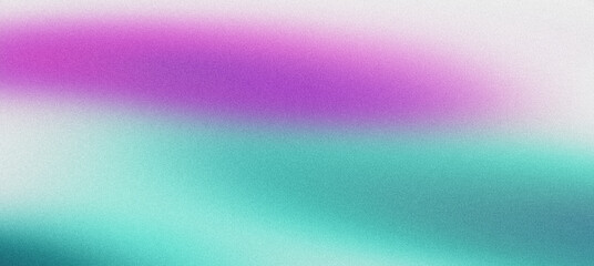 Grainy textured abstract background in purple and turquoise gradient
