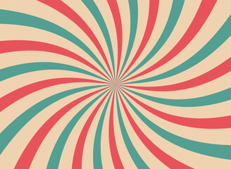 Fototapeta premium Retro circus stripe background. Vintage circus stripes background. Starburst poster.
