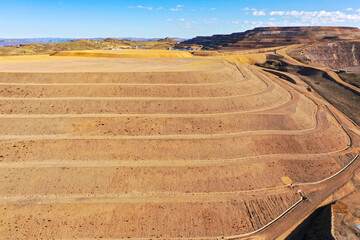 I open pit mine leaching pad © WILL PHOTOGRAPHY