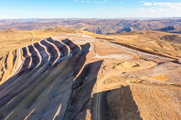 I open pit mine leaching pad © WILL PHOTOGRAPHY
