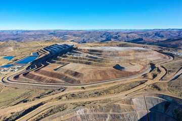 I open pit mine leaching pad © WILL PHOTOGRAPHY