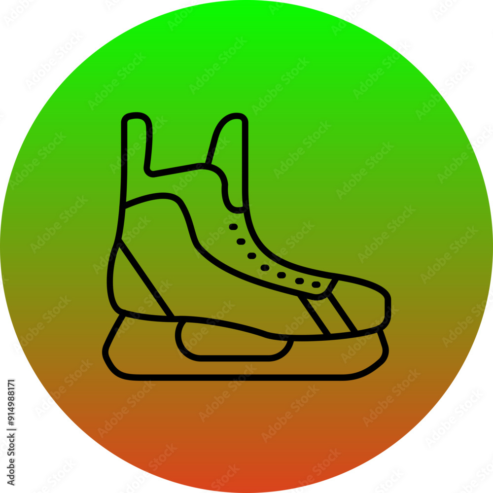 Canvas Prints Ice Skate Icon