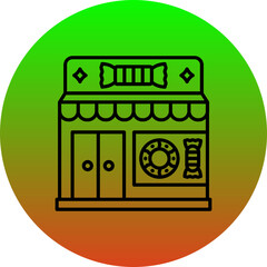 Naklejka premium Candy Shop Icon