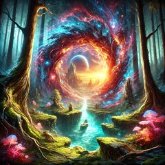 Mystical Portal: A Gateway to a Surreal Dimension