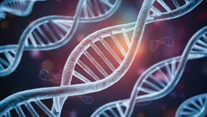 3D Rendering of DNA Structure and Genetic Biotechnology