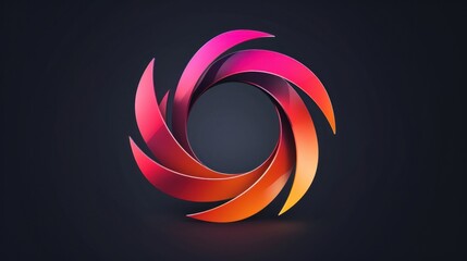 Abstract Circular Design with Vibrant Colors