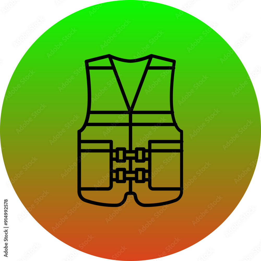 Canvas Prints life jacket icon