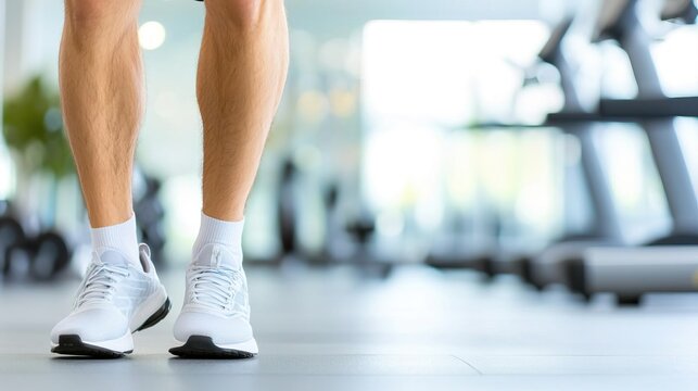 Image of a person doing a leg press at the gym