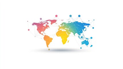 Naklejka premium Creative poster of a connected world through shared cultural experiences