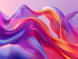 Creative Gradient Abstract Waves with Dynamic Colors