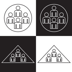 Society Line Editable Icons set. Modern thin line style of people related icons. social group, diversity, communication, and more. Pictograms and infographics for mobile apps. Vector. EPS 10