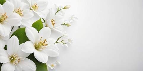White Background Flat Lay
