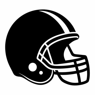 recommend clip art: American gridiron football helmet flat icon-Football Helmet Clipart-Football Helmet Silhouette,football Silhouette, Sports, Gaming SVG Vector