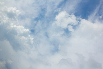 
It's a white sky full of puffy clouds