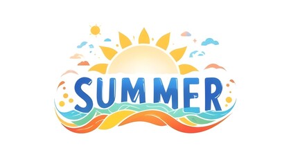 Fototapeta premium A colorful illustration of the word 