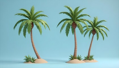 Obraz premium palm trees on the beach