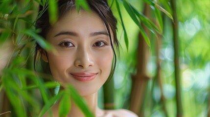 Fototapeta premium Captivating Eyes: Portrait of a Woman's Face