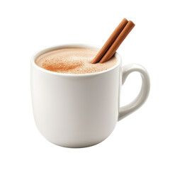 A cozy cup of spiced beverage with cinnamon sticks, perfect for warm moments and comforting experiences.