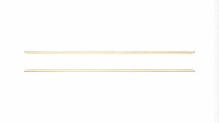 Elegant Design with Thin Golden Line on White Background