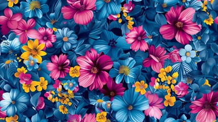 Contemporary allover seamless pattern featuring a stunning palette, perfect for printing on textiles and apparel.