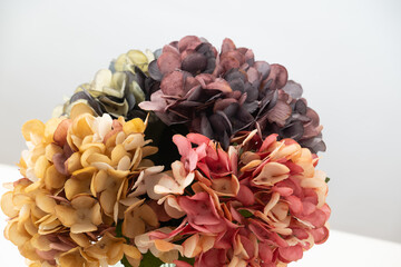 Artificial flower bouquet.
Modern lifestyle image.
