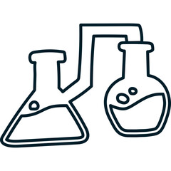 Hand Drawn Line Science Laboratory
