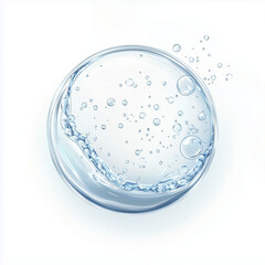 drop on white background