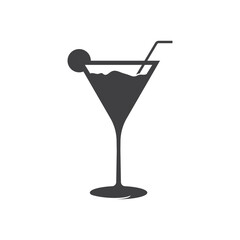 Vector of cocktail logo, cocktail symbol or icon