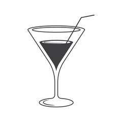 Vector of cocktail logo, cocktail symbol or icon