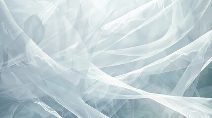 Obraz premium Translucent fabric billows softly in the breeze, illuminated by the warm glow of early morning light