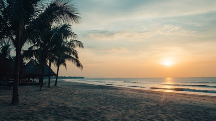Fototapeta premium Vietnam beaches. Generative AI illustration 