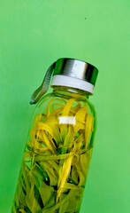 bottle of infused water