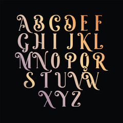 Classic college font. Vintage sport font in american style for football, baseball or basketball logos and t-shirt. Athletic department typeface, varsity style font. Vector